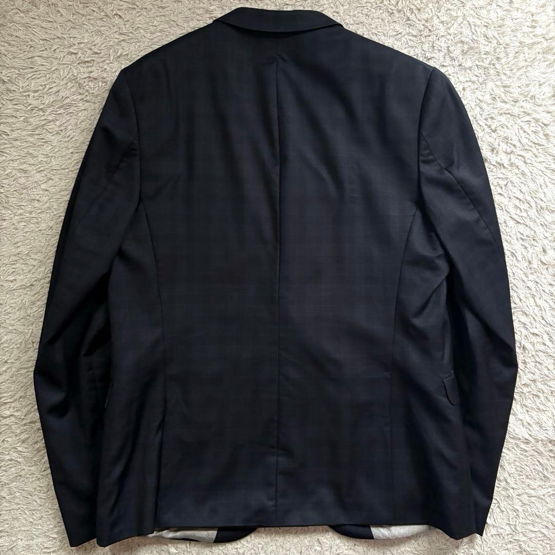 ★カノニコ 2XL★ DRYKORN テーラードジャケット 総柄 チェック 紺