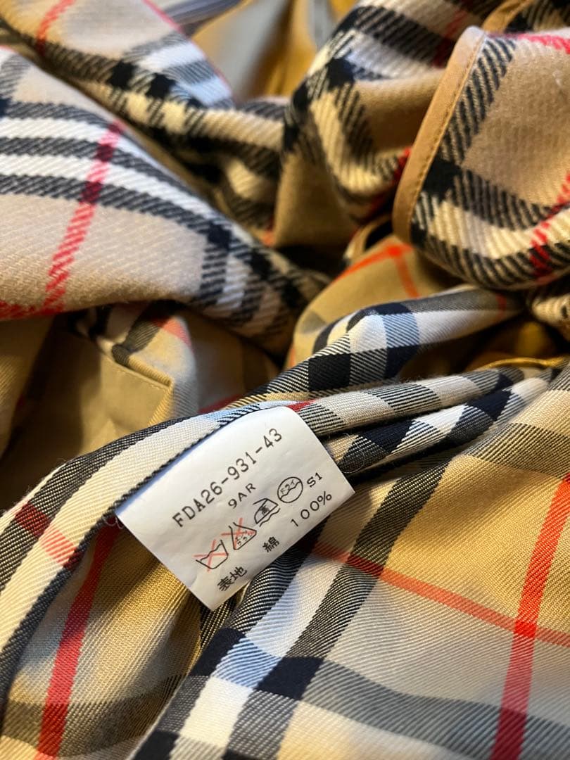 【美品】43（M相当）バーバリー BURBERRY トレンチコート　ライナー付き