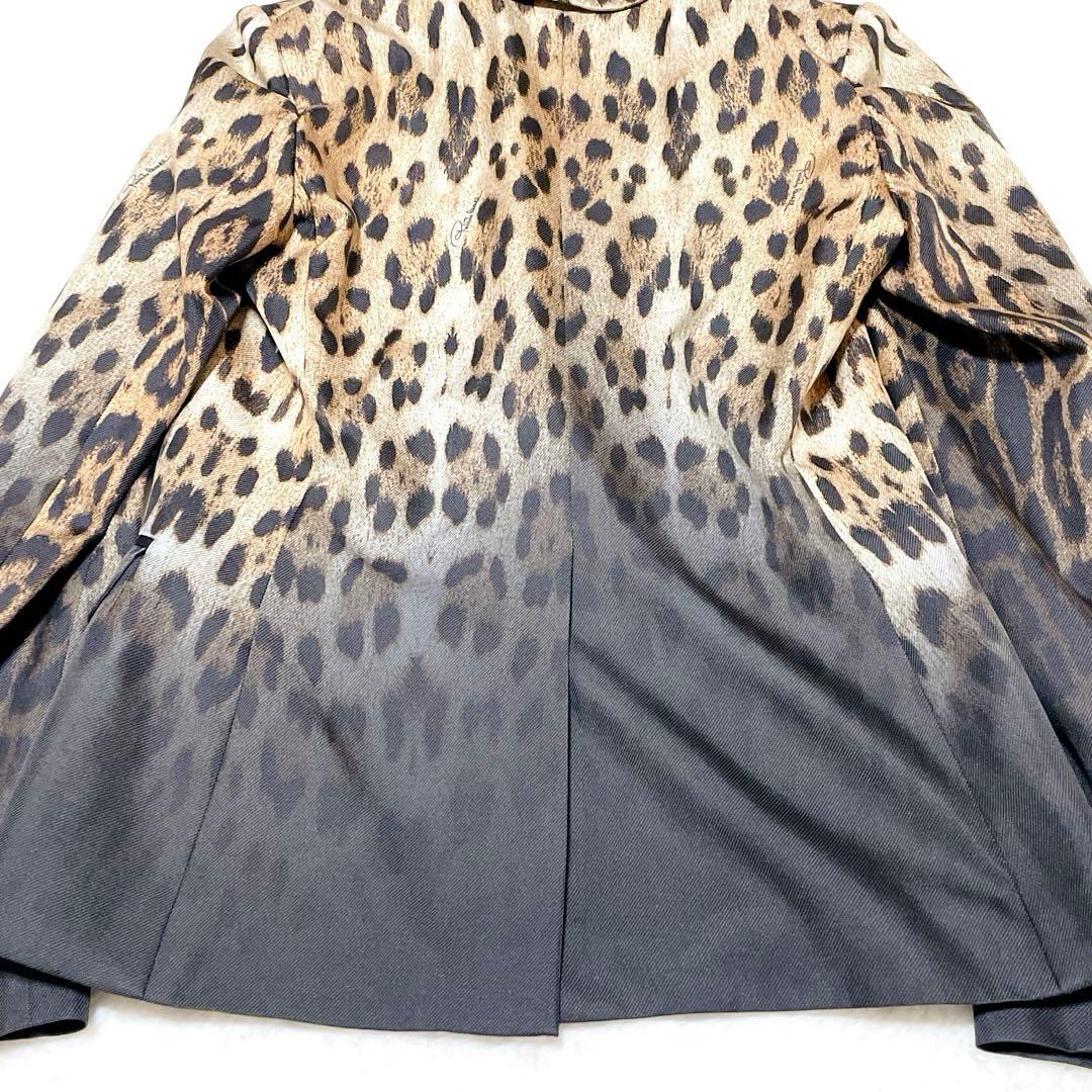 【美品】Roberto Cavalli テーラード ブレザー　シルク100%