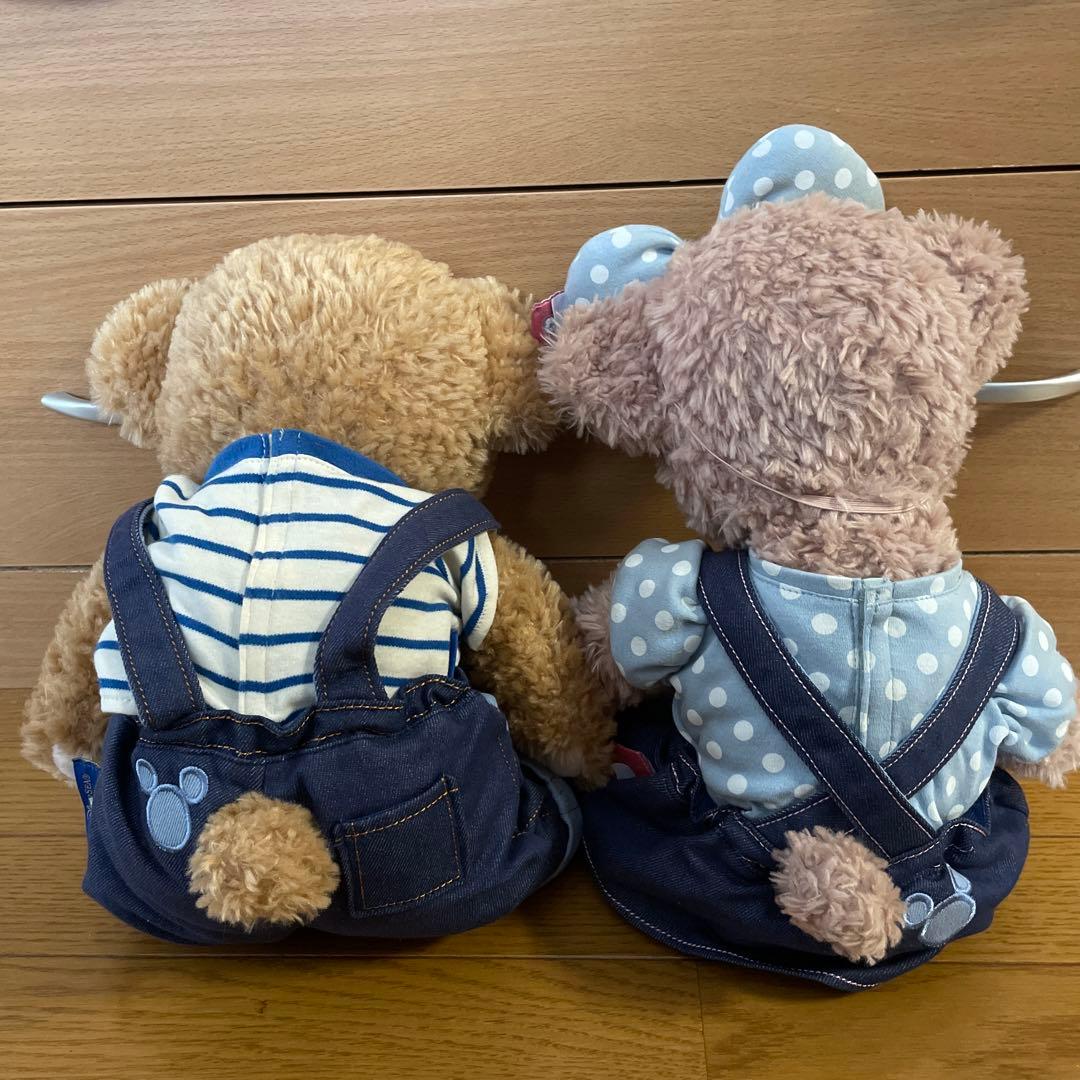 【値下げ】ダッフィー＆シェリーメイ　ぬいぐるみ＆デニムコスチューム