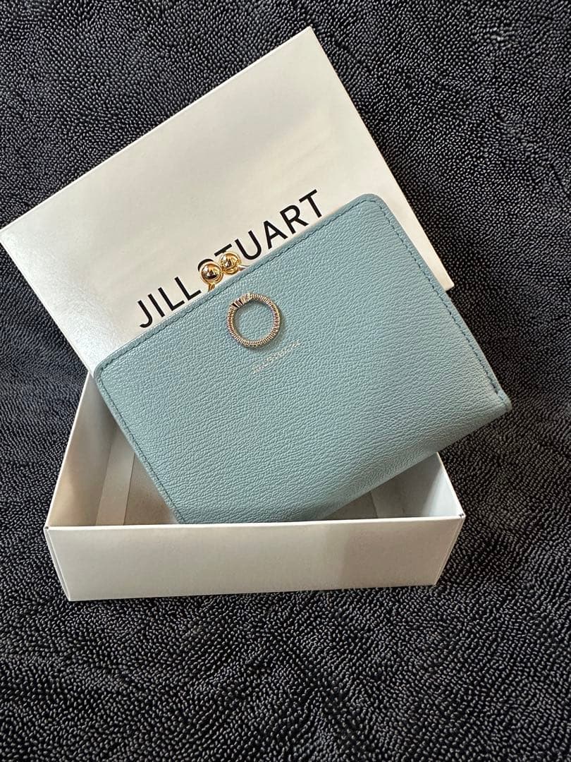 JILL STUART 水色 二つ折り財布