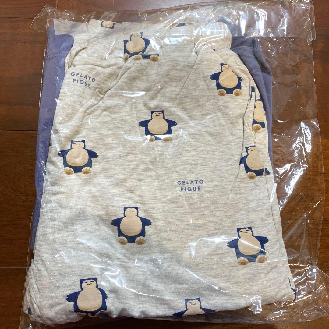 【新品】ジェラートピケ ポケモン プリントTシャツ&ショートパンツ カビゴン
