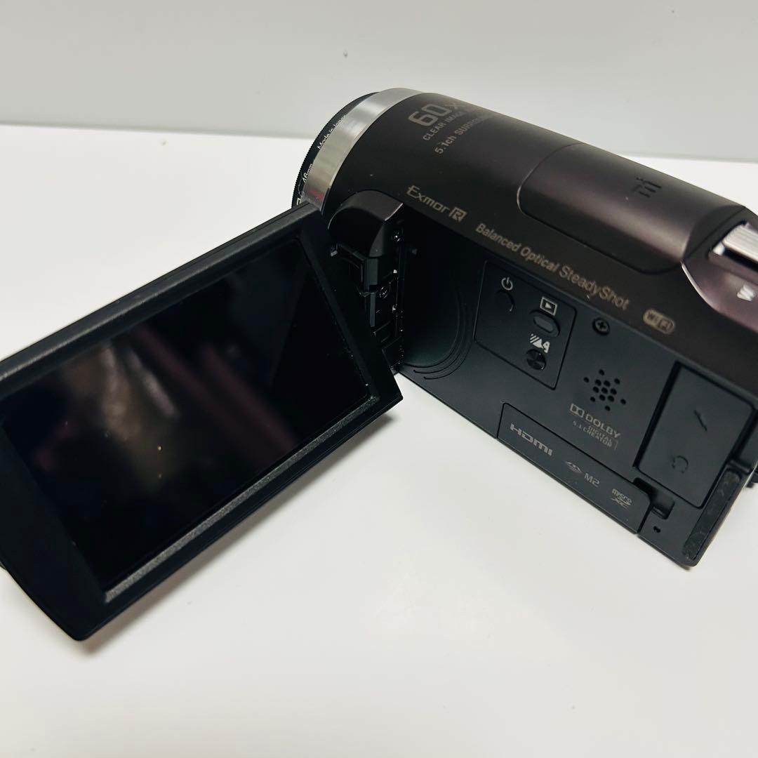 【美品】Sony HDR-CX675 ハンディカム 本体 純正バッテリー2個付き