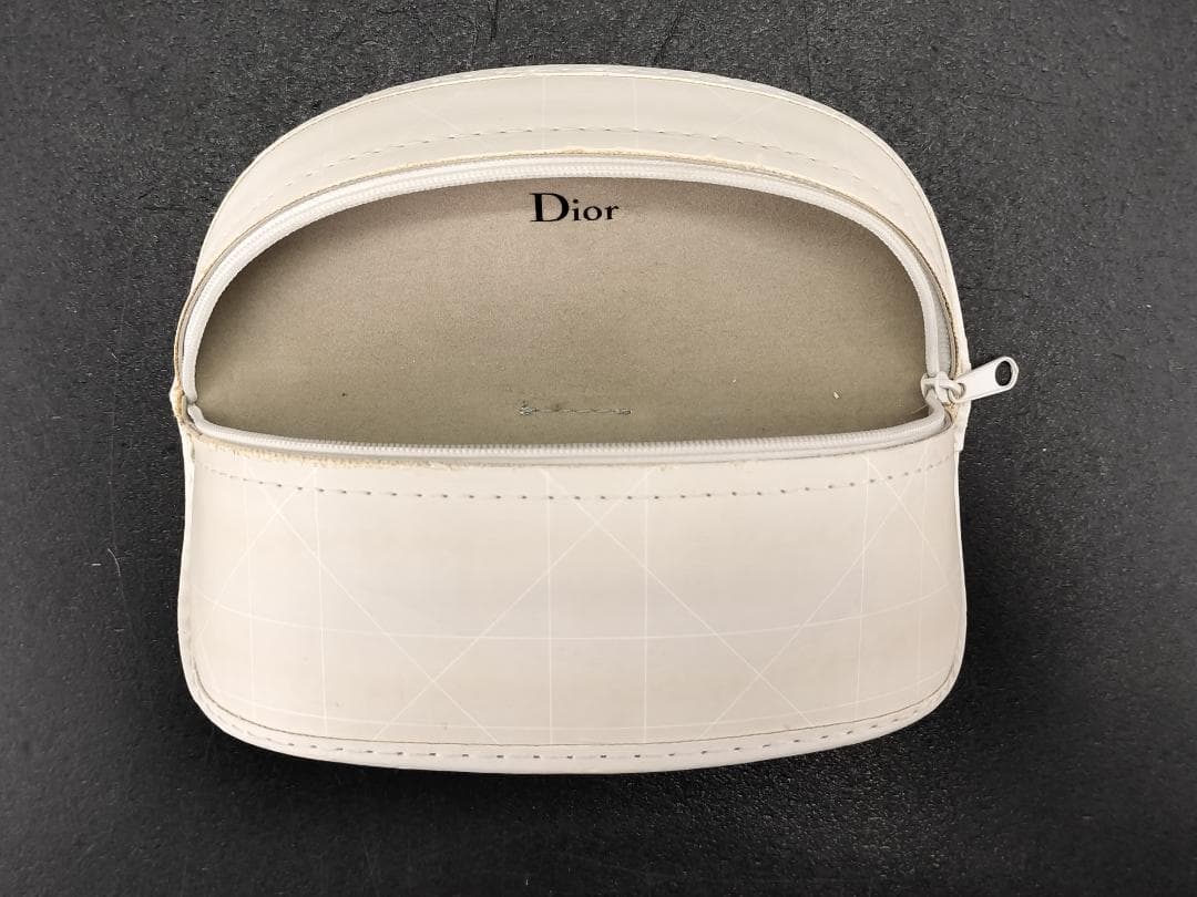 クリスチャンディオール GLOSSY1 ホワイト サングラス ケース付 Dior