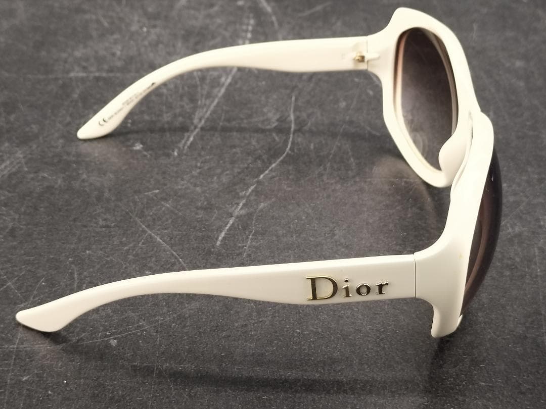 クリスチャンディオール GLOSSY1 ホワイト サングラス ケース付 Dior