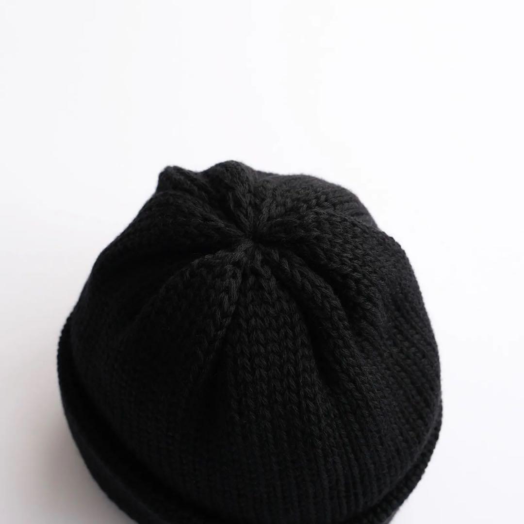 美品 COMESANDGOES カムズアンドゴーズ ニットキャップ　黒 25AW