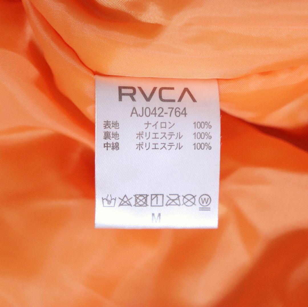 【ネギマ様】RVCA バックデカ刺繍 薔薇刺繍 中綿 MA-1 ジャケット M