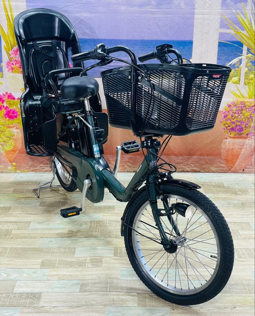 パナソニックギュット⭐️12AH！子供乗せ電動アシスト自転車Y3618