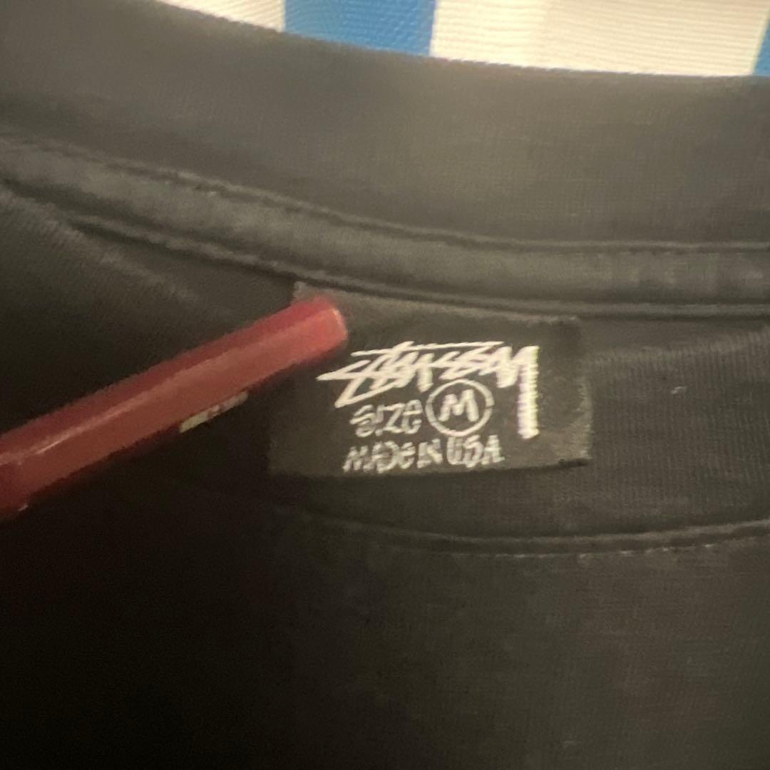 【USA製・良品】90s OLD STUSSY Tシャツ サーフマン 黒 M
