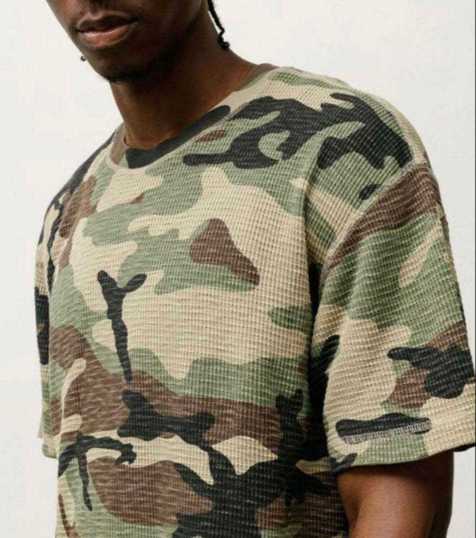 STUSSY サーマル Tシャツ 迷彩 PIGMENT DYED THERMAL