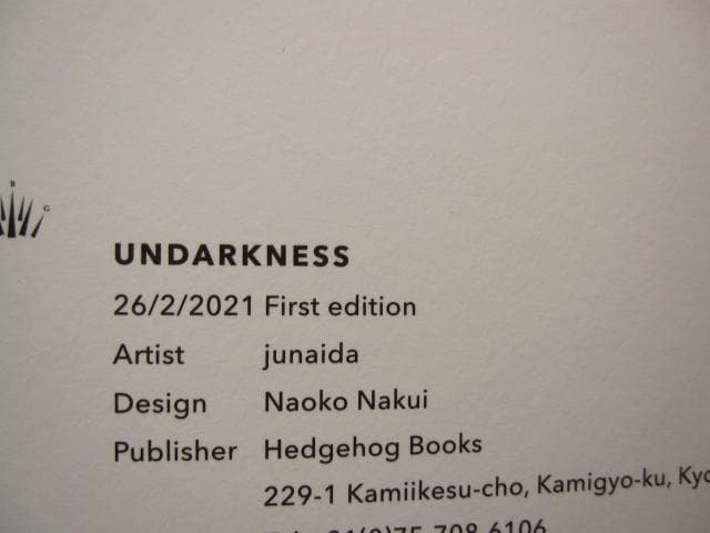 UNDARKNESS　junaida　ジュナイダ　画集