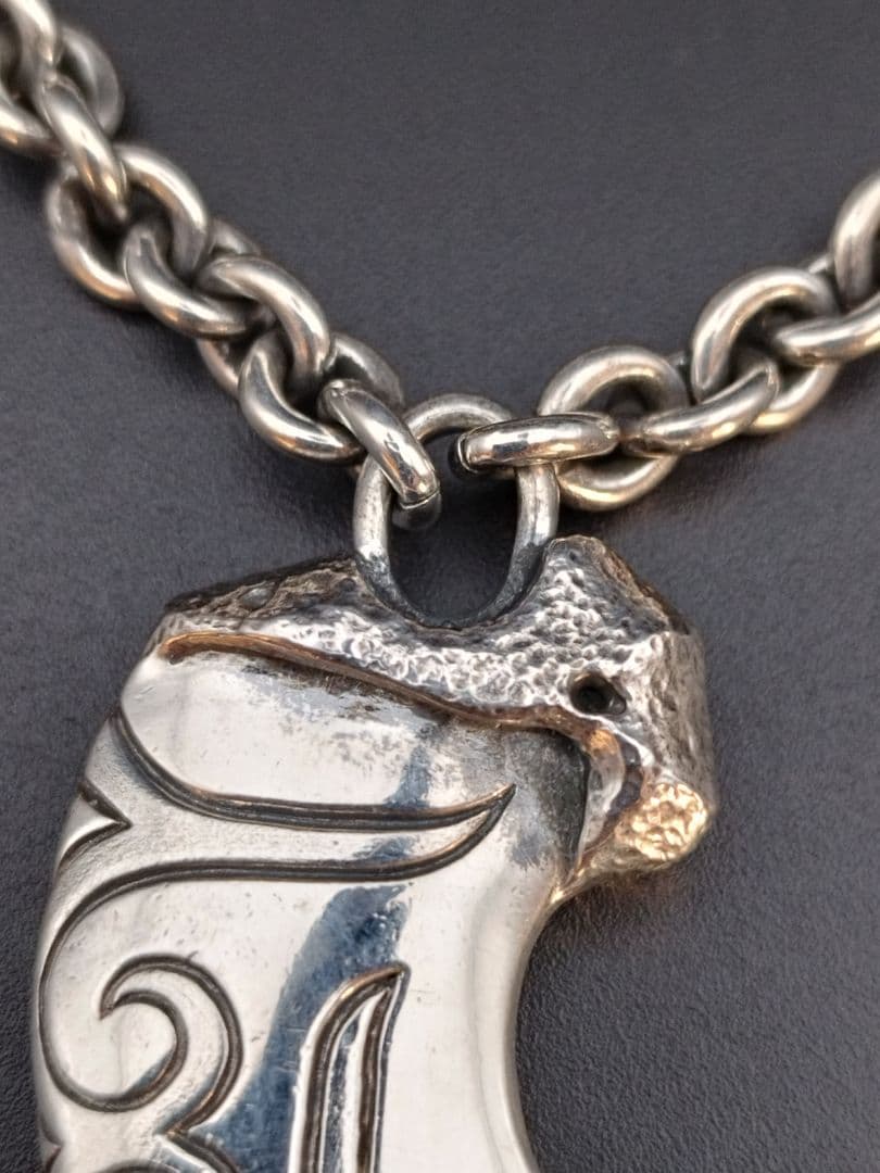 ベアクローネックレス アイヌ トライバル silver925 極太重厚 シルバー