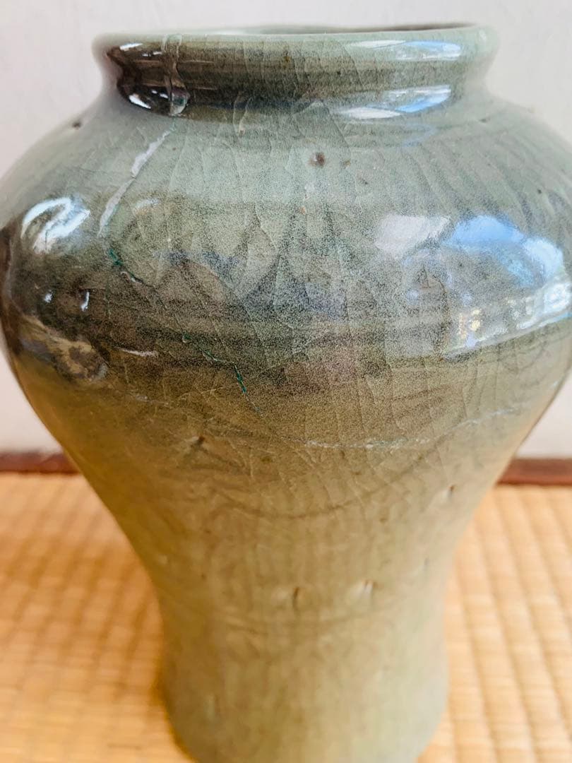 中国明時代竜泉窯壺