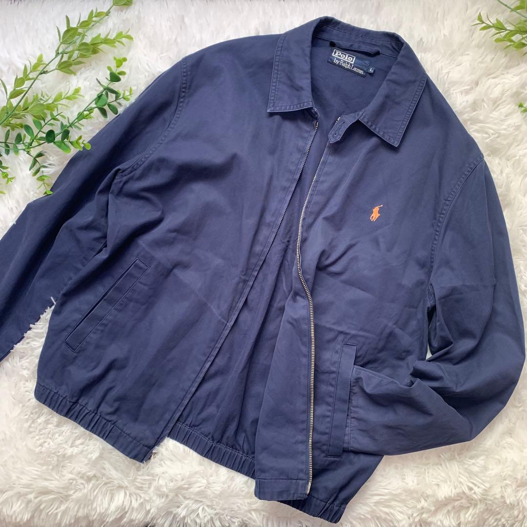 ポロラルフローレン　スイングトップジャケット　ネイビー　ジャケット　L