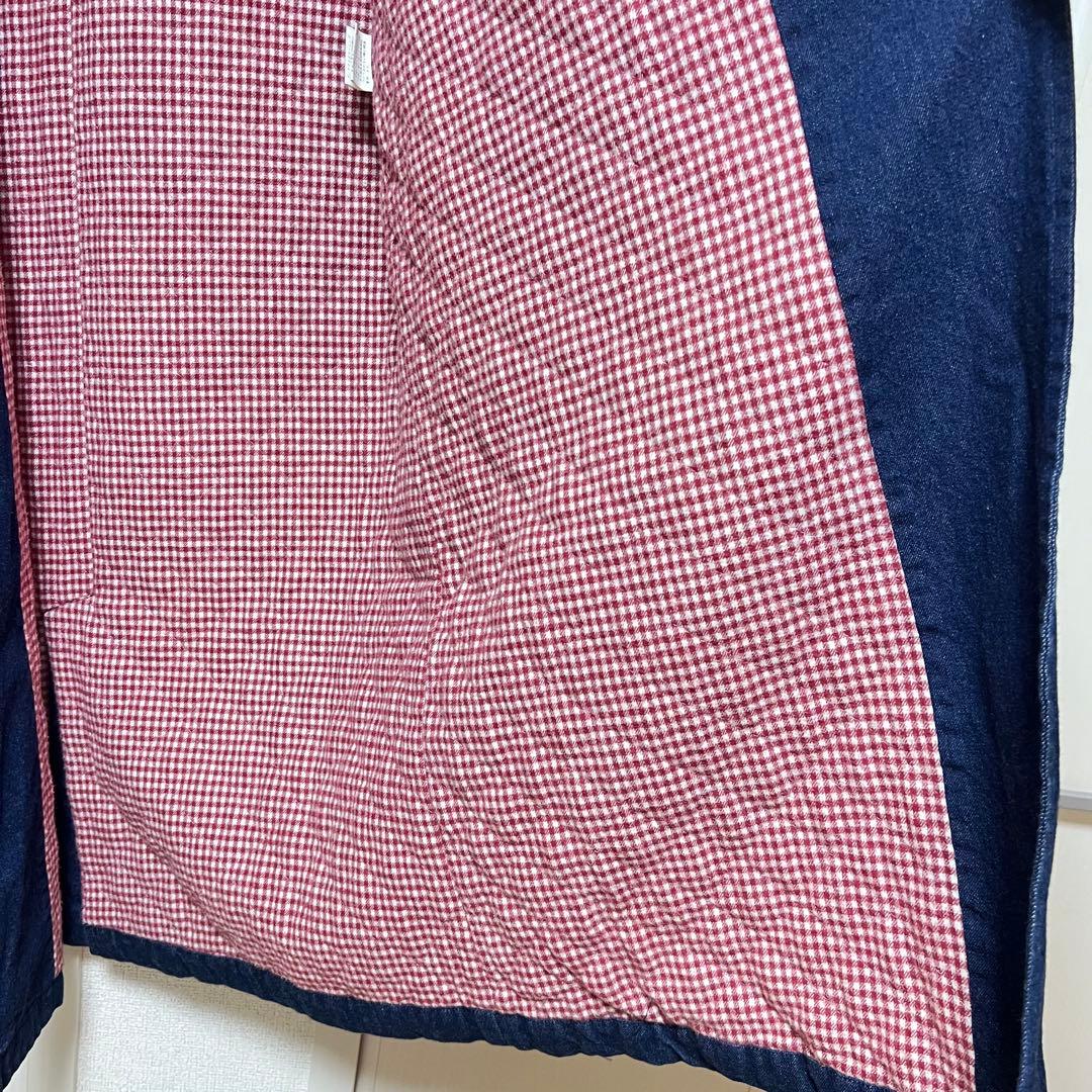 ❣️希少❣️ワンダフルワールド デニム ロングコート フリーサイズ くま ワッペン