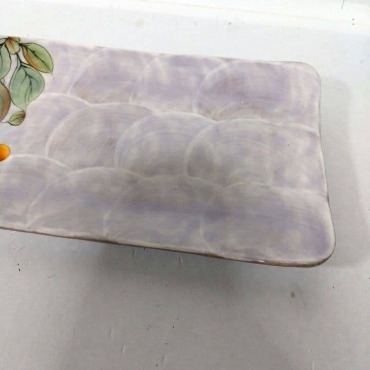 陶あん京焼手描きさくらんぼデザインの陶器皿