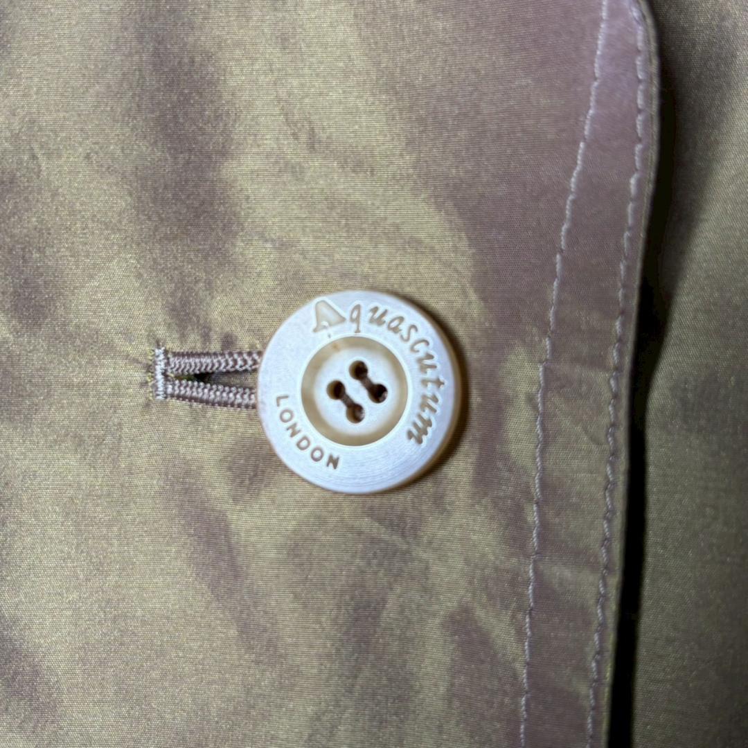 専用Aquascutum シルク100% 高級 光沢 トレンチコート N2737