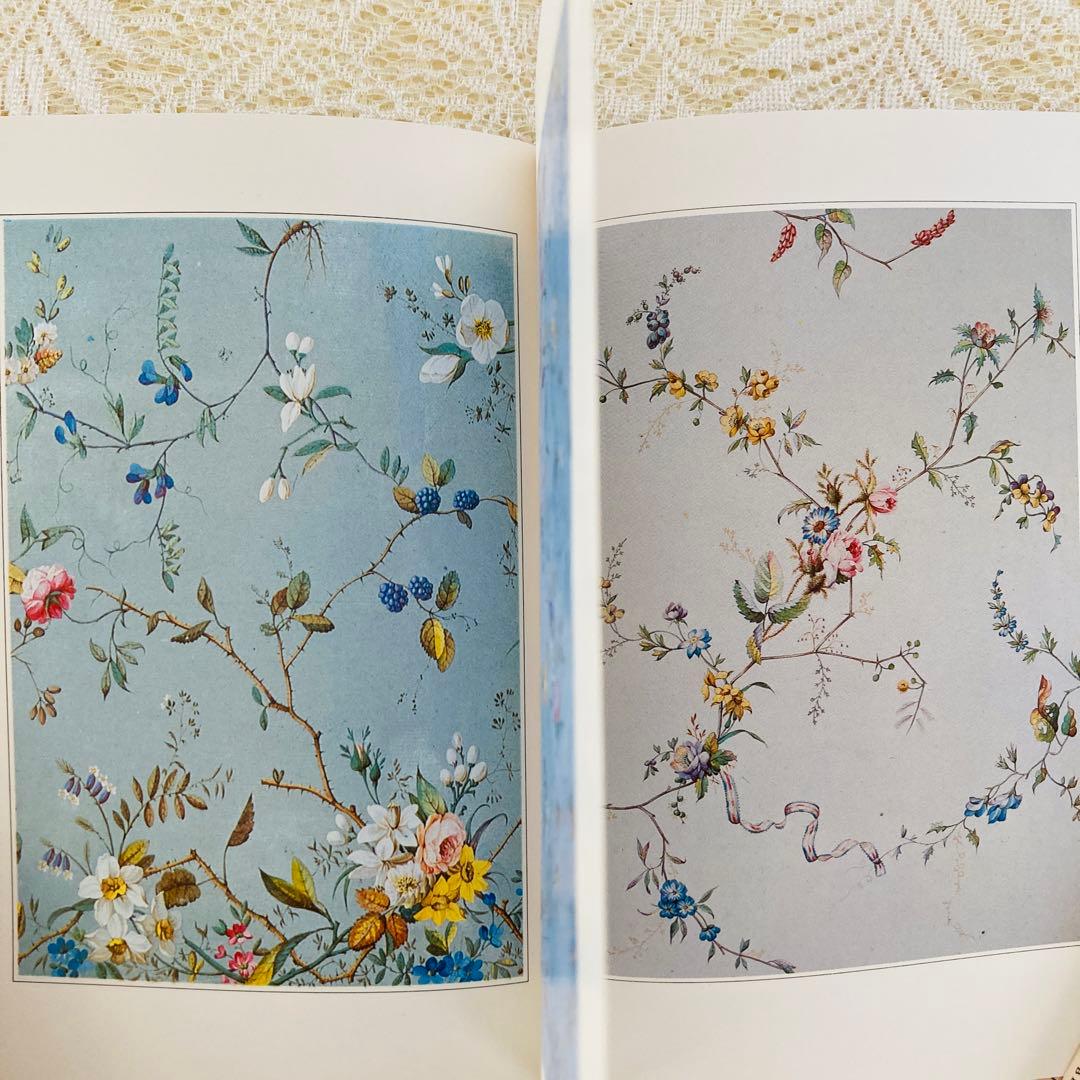 洋書　古書　ヴィクトリア&アルバート博物館カラーブック　フローラル2冊セット♪