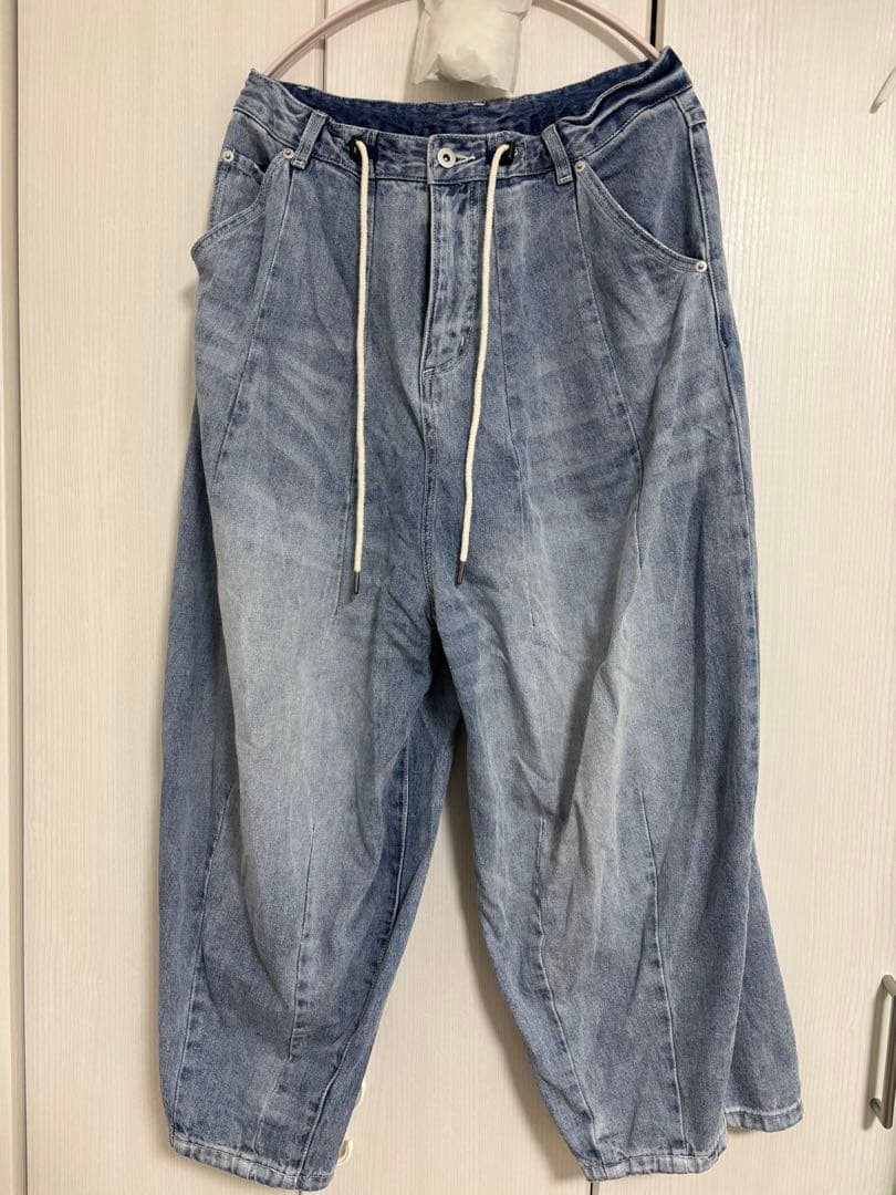 UNPLE(アンプル) コットンデニムタックバルーンパンツ