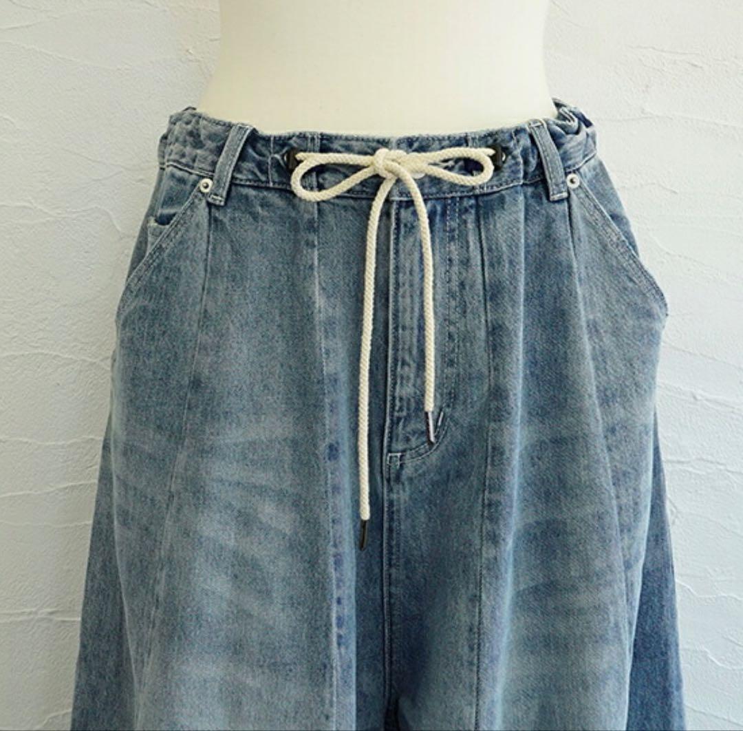 UNPLE(アンプル) コットンデニムタックバルーンパンツ