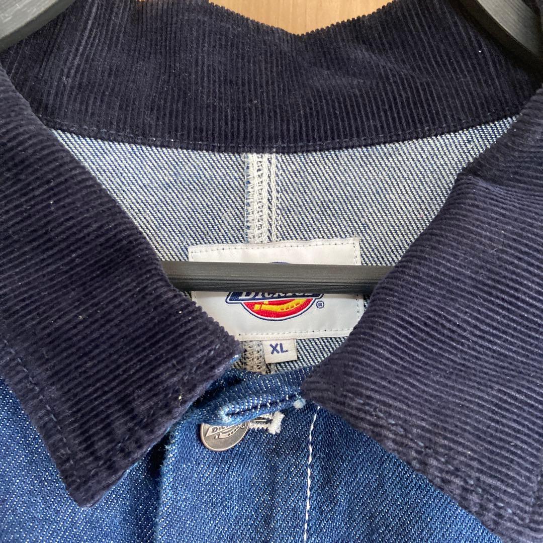 Dickies デニムカバーオール XL ダークブルー裏地なし