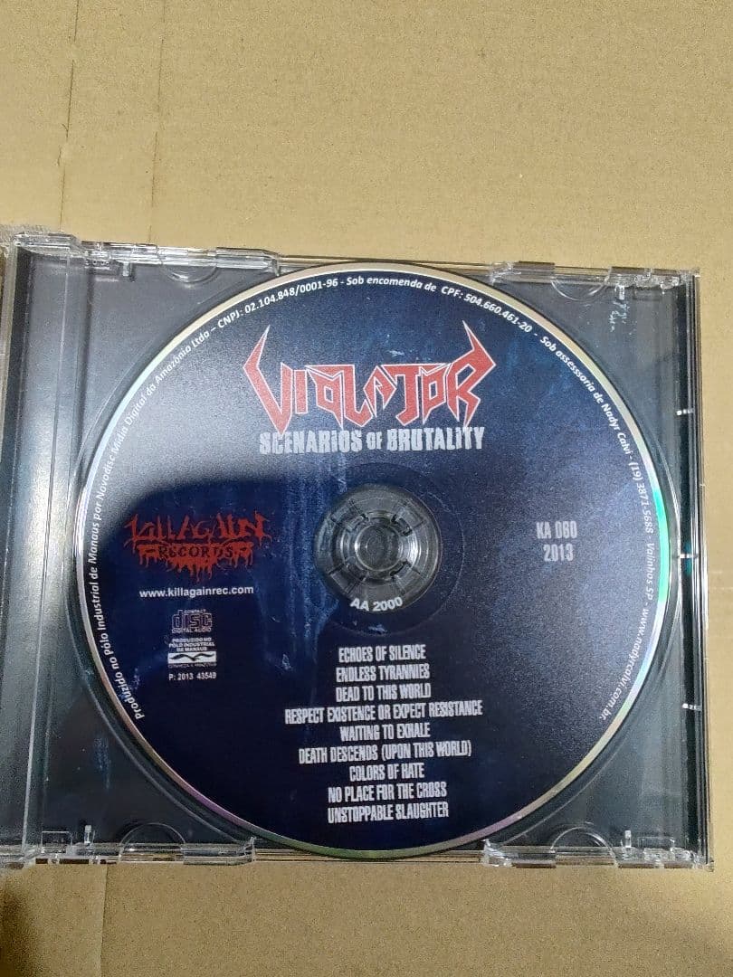 VIOLATOR / SCENARIOS OF BRUTALIスラッシュメタル