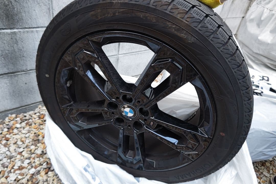  19インチ 正規購入&タイヤホテル保管 ブラックホイール スタッドレス