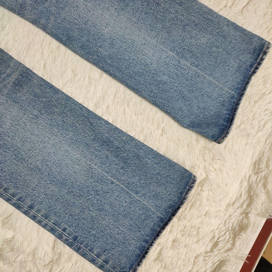MOUSSY size 23 MVS フレアデニム ライトブルー マウジー