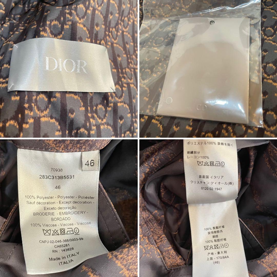 タグ付 Dior × CACTUS JACK 2way総柄 オブリーク コート