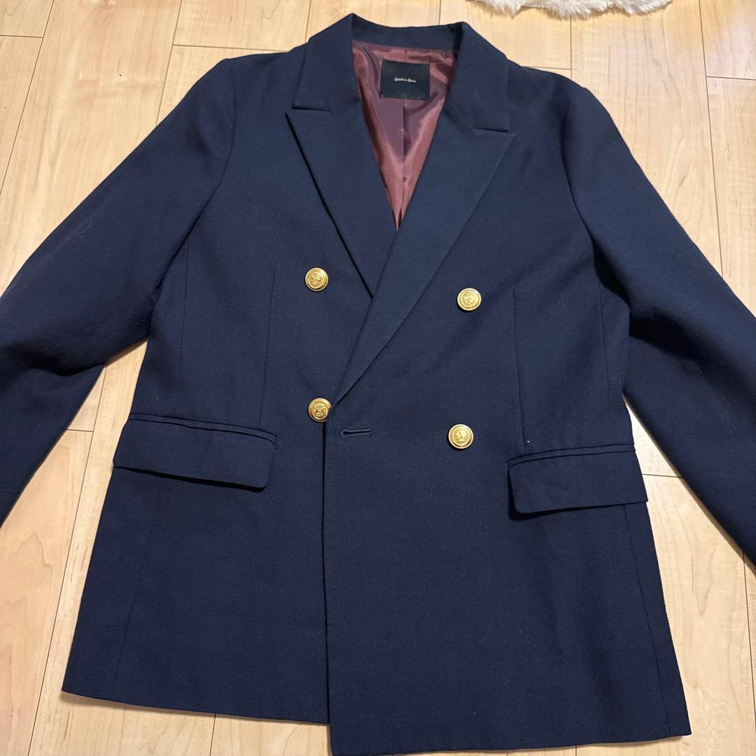 Spick & Span ネイビー ダブルブレストジャケット