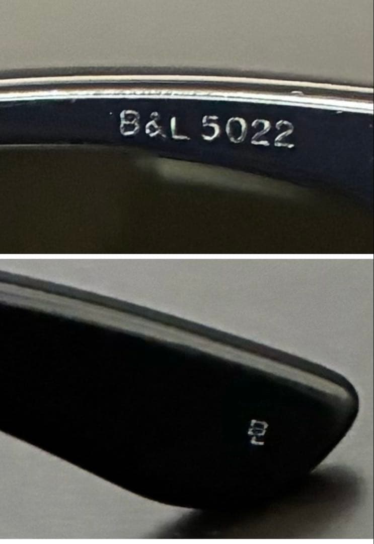 【希少美品】 70s B&L RAY-BAN ウェイファーラー　5022 芯無し