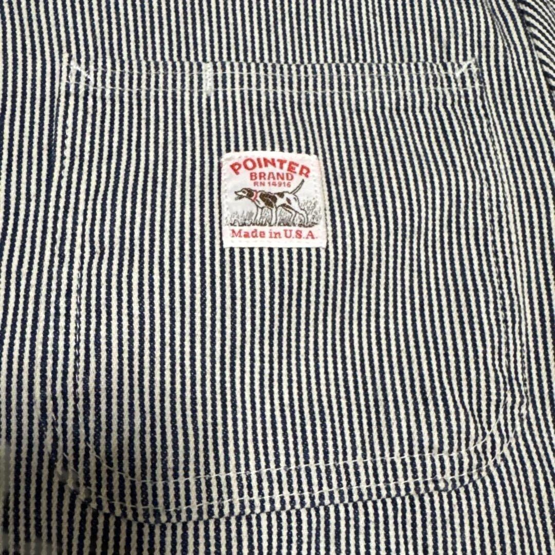 POINTER BRAND ヒッコリー　カバーオール M