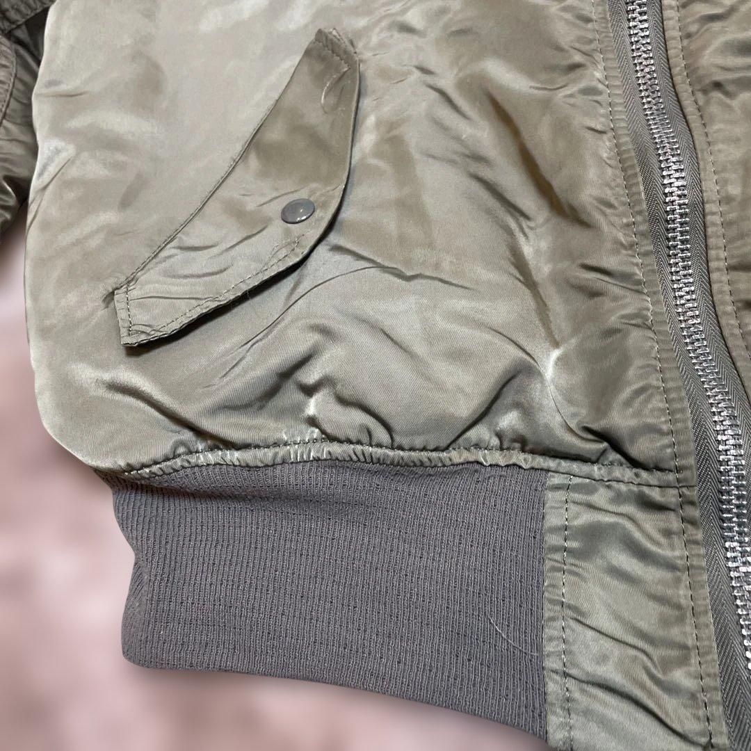 90s USA製Alpha Industries MA-1 オリーブグリーンM