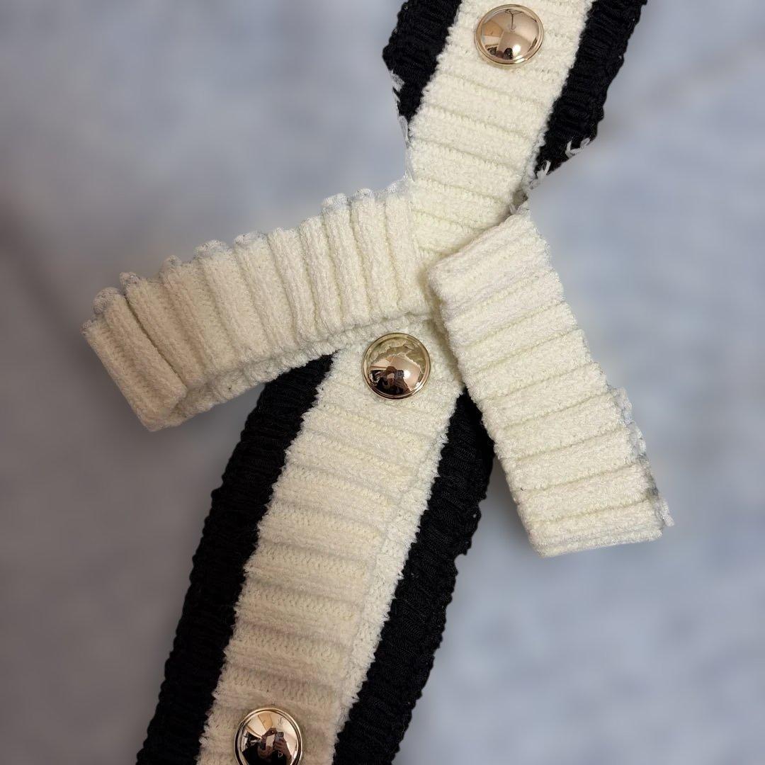美品　ジャスグリッティー　ツイーディーカーディガン