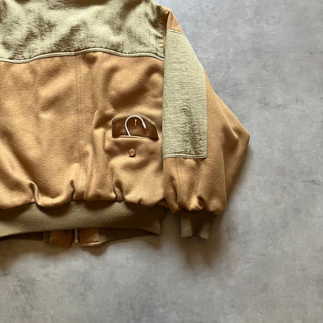ジャケット・アウター 80s archive gimmick wool bomber jacket