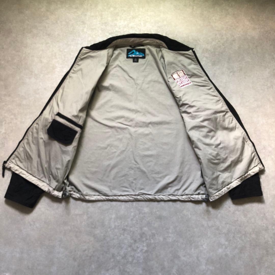 90s-00sスイングトップダック生地 企業刺繍ドローコード短丈