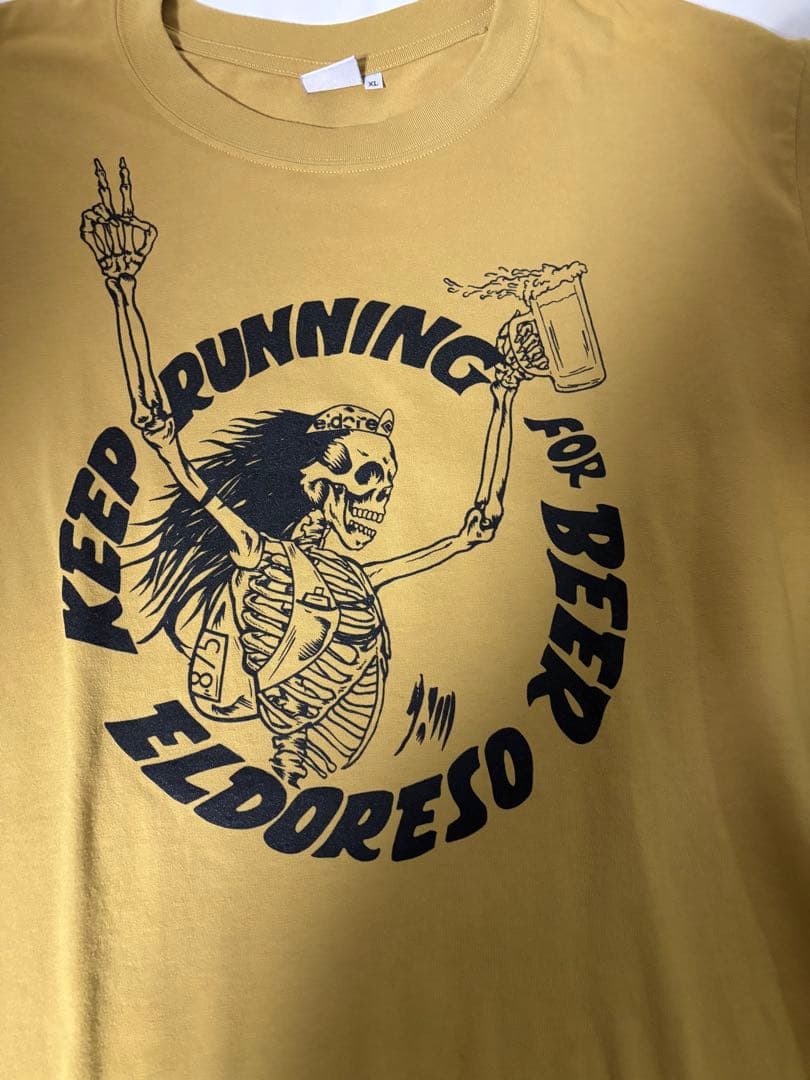 XL エルドレッソ KEEP RUNNING FOR BEER T グレーセット