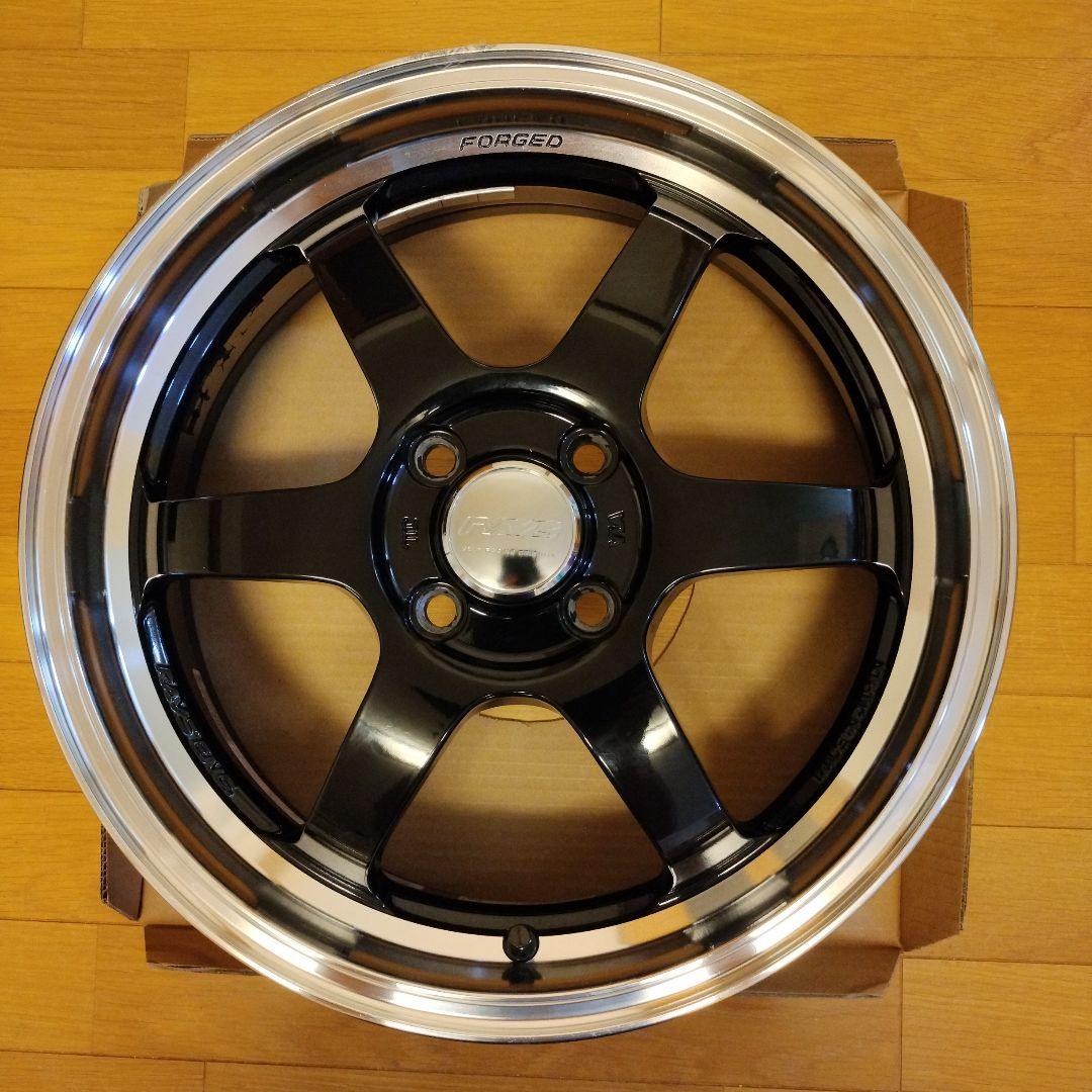 レイズ TE37 KCR ホイール 5.5J-16 ＋45 4穴 2本セット①