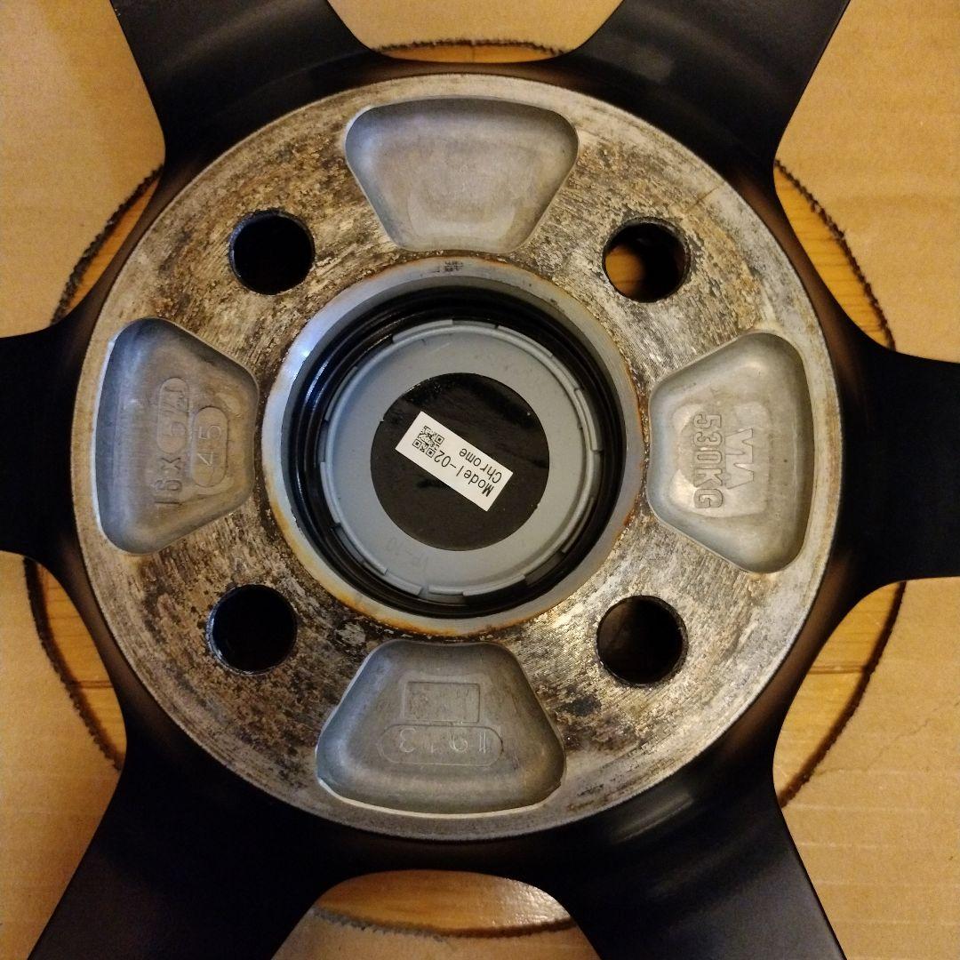 レイズ TE37 KCR ホイール 5.5J-16 ＋45 4穴 2本セット①