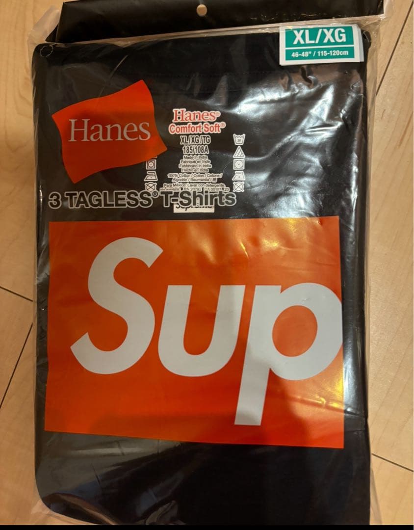 d*2様 XL3 Supreme / Hanes Tagless Tees Bl