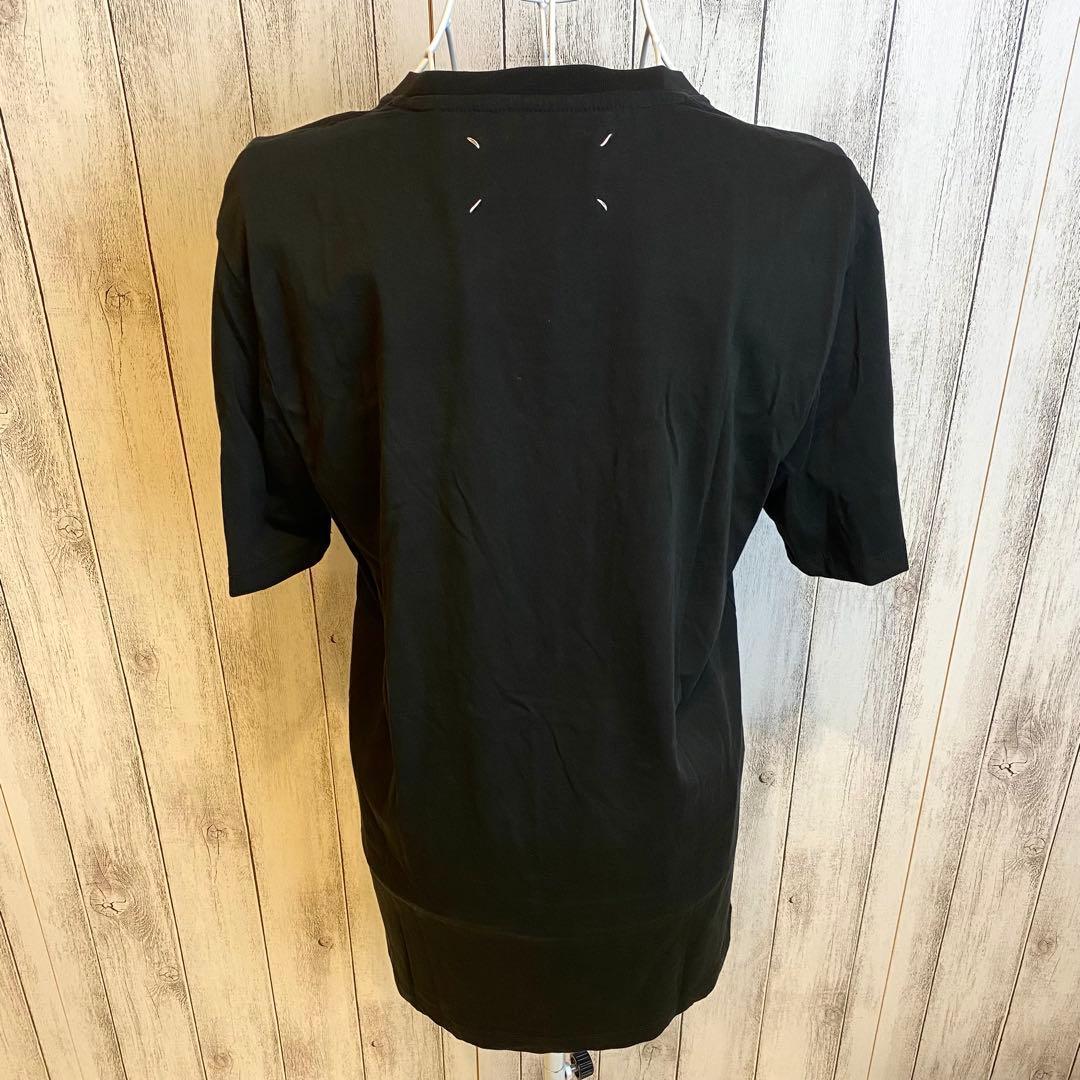 【美品☆定番】メゾンマルジェラ 半袖Tシャツ 4ステッチ ブラック 黒 48 L
