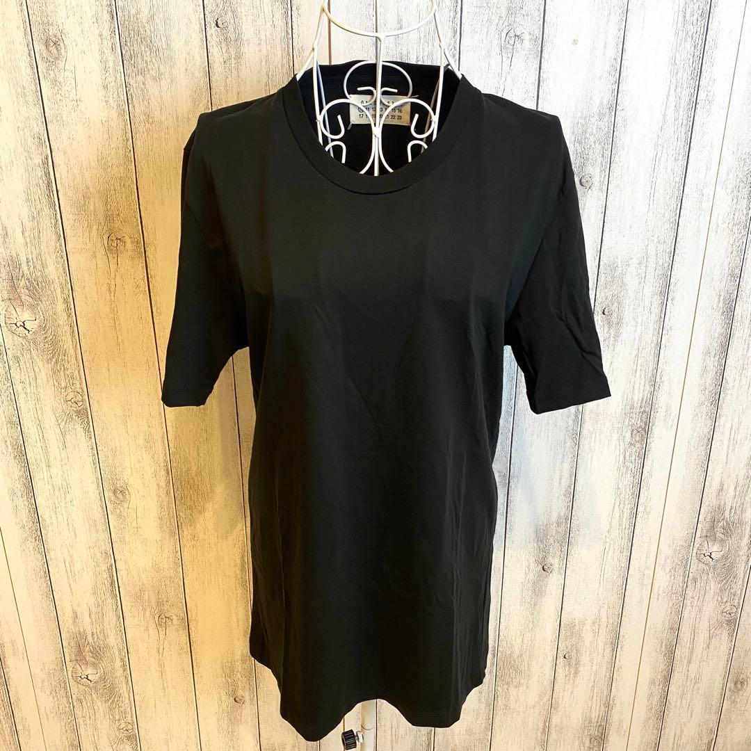 【美品☆定番】メゾンマルジェラ 半袖Tシャツ 4ステッチ ブラック 黒 48 L