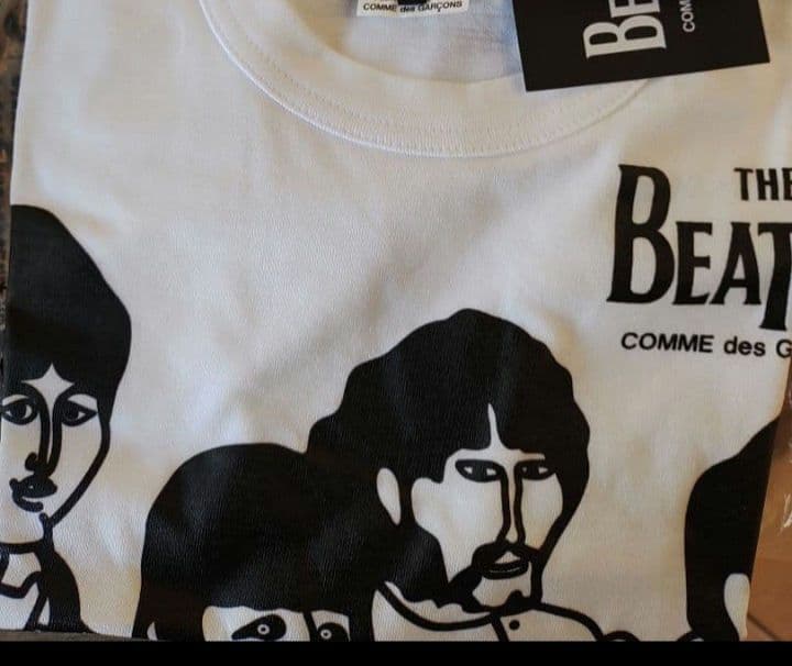 L　THE BEATLES CDG Printed T-Shirt Lサイズ