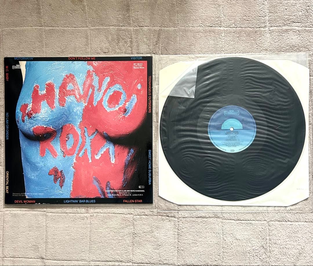 Hanoi Rocks Oriental Beat 1982年ドイツ盤レコード