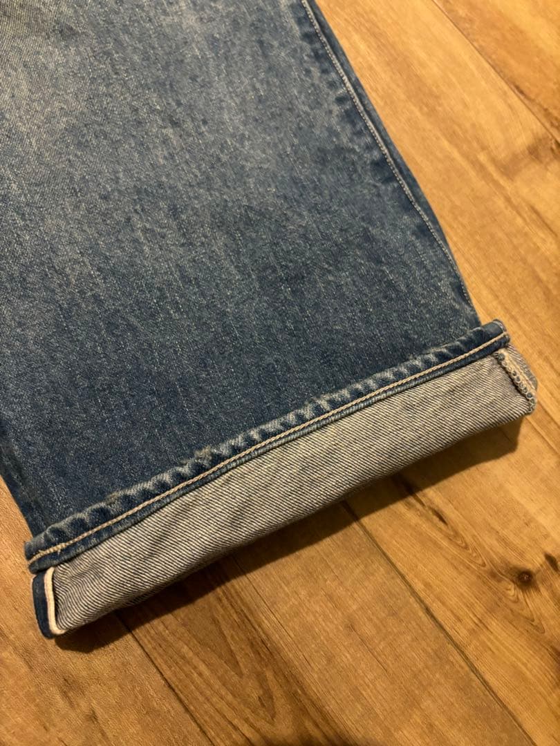 パンツ AURALEE SELVEDGE FADED HEAVY DENIM PANTS