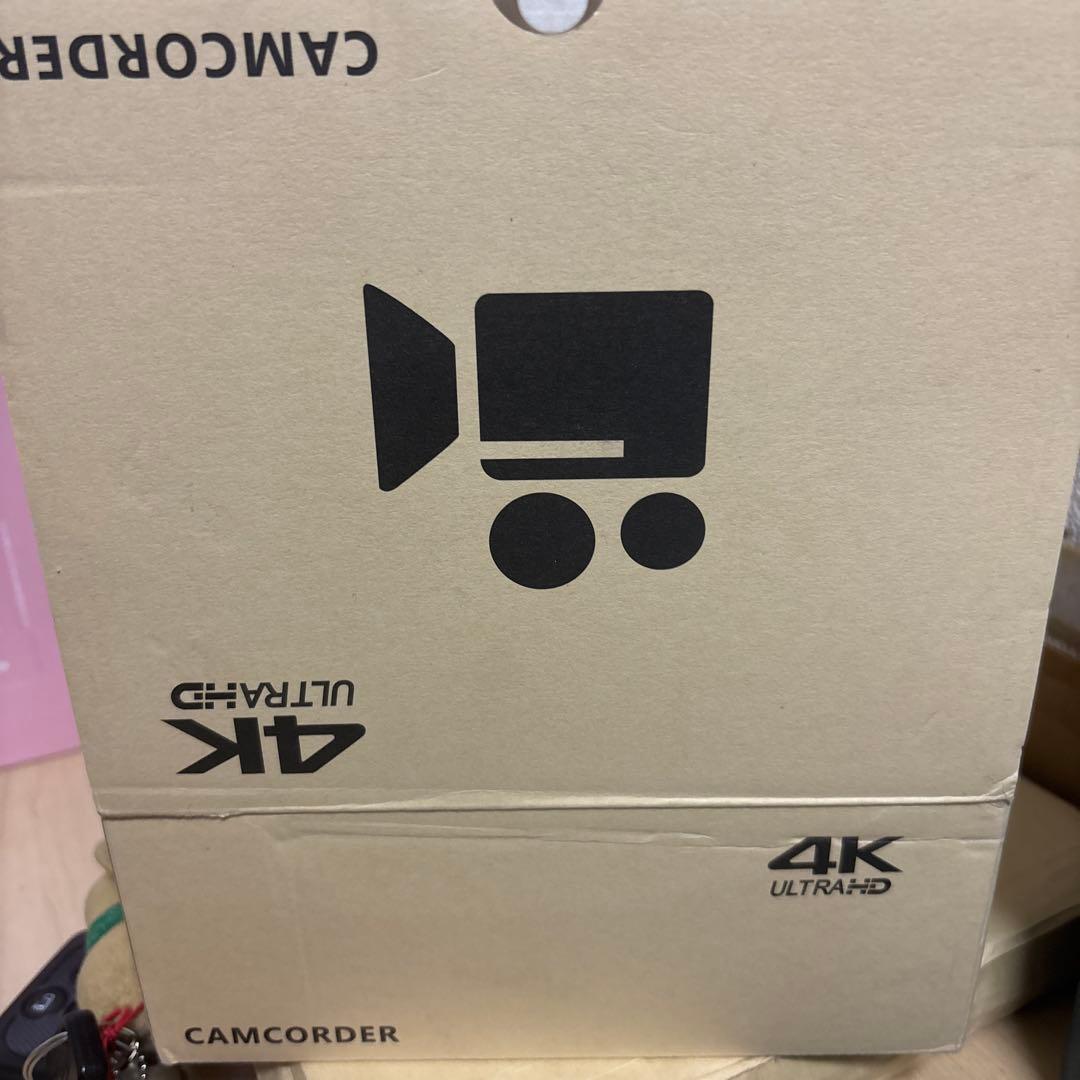 4Kビデオカメラ 外部マイク付き
