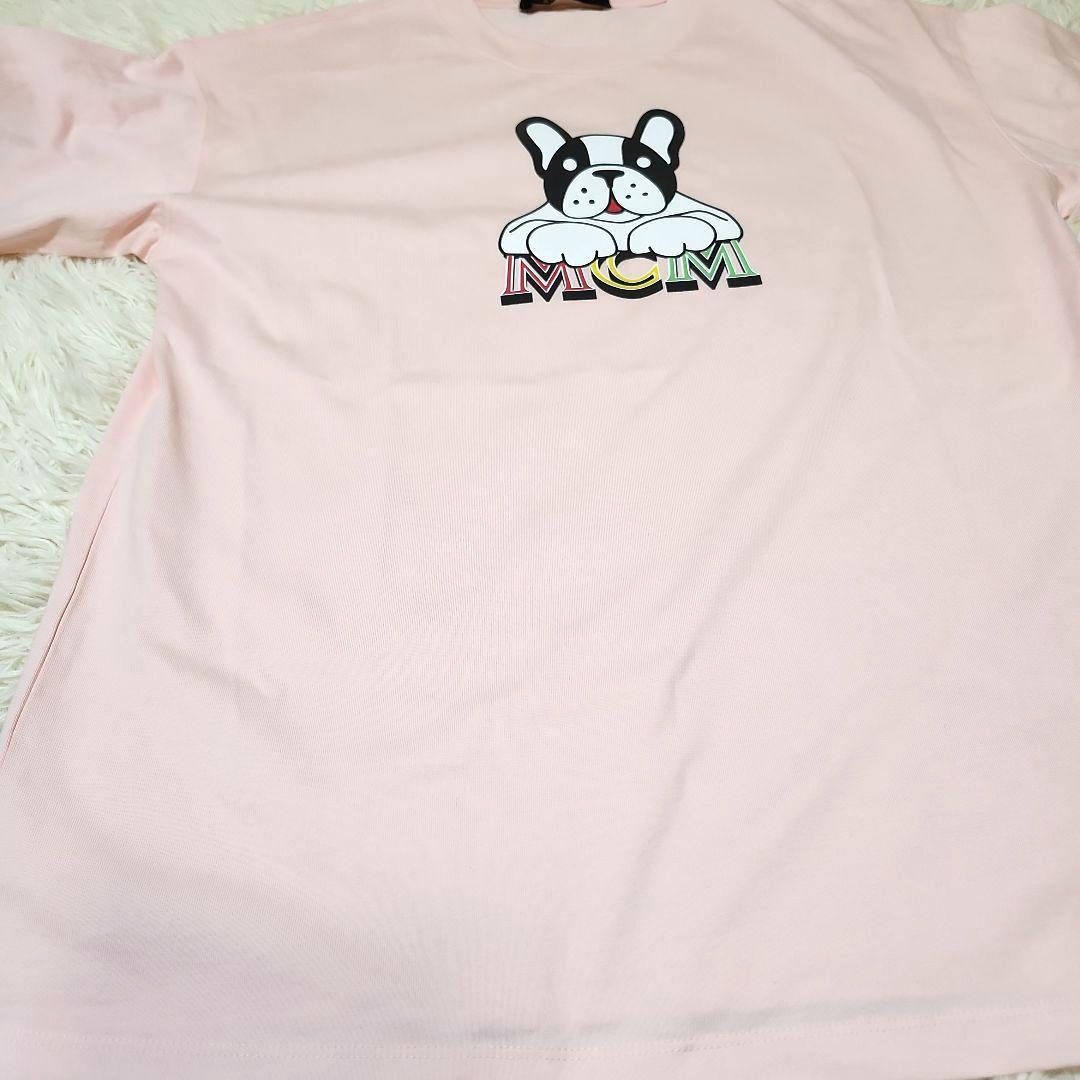 【新品タグ付き】レア　MCM フレンチブルドッグ Tシャツ ピンク