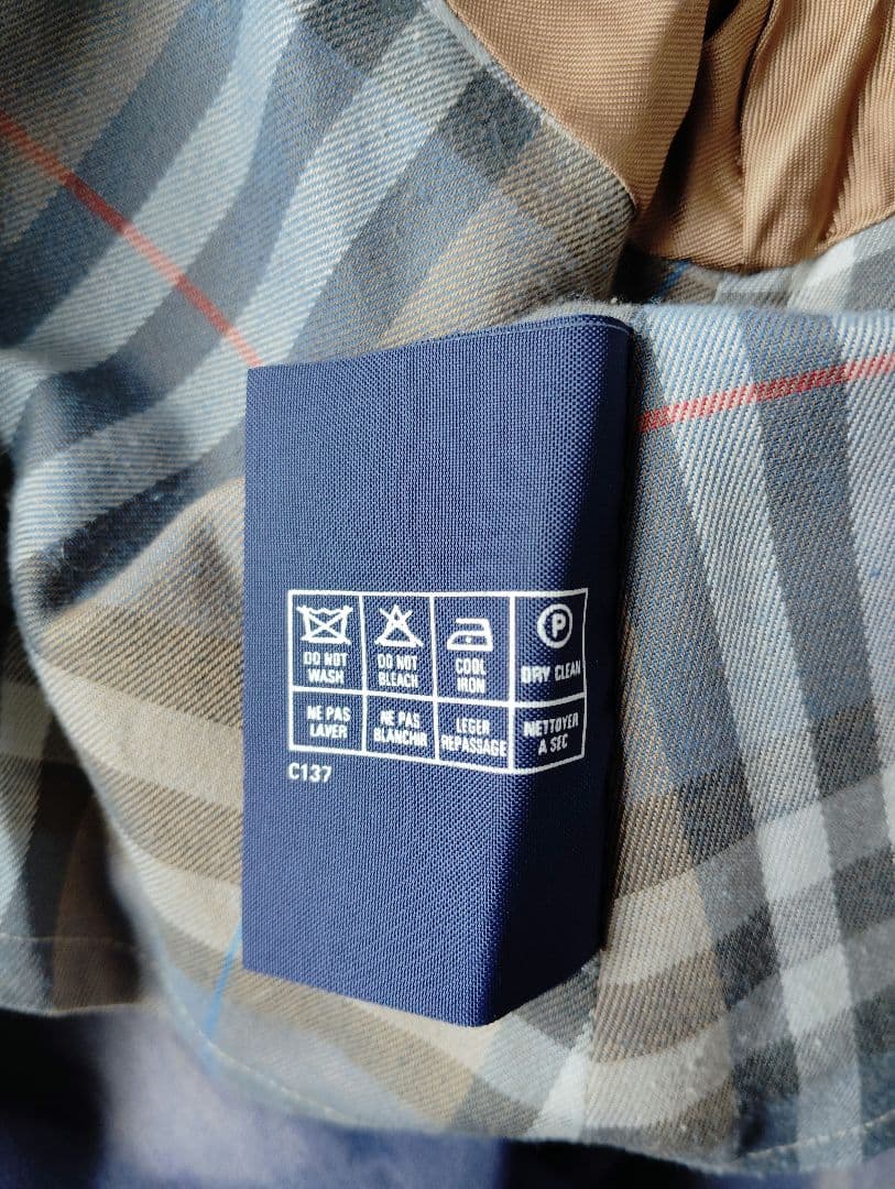 90s 英国　Burberrys バーバリー　プローサム　ステンカラー　コート