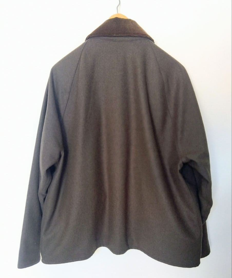 【新同】Barbour BORROWDALE ウール混 M 38 グリーン