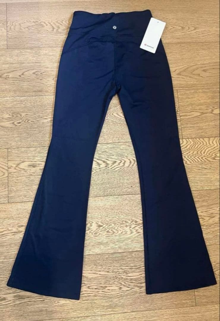 ルルレモンlululemon 青黒 フレア ヨガパンツ ハイウエスト 6